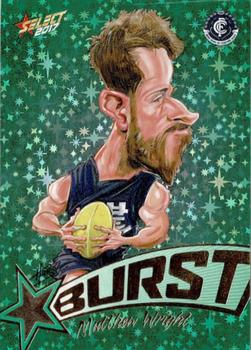 2017 Select Footy Stars - Starburst Caricatures #SB12 Matthew Wright Front